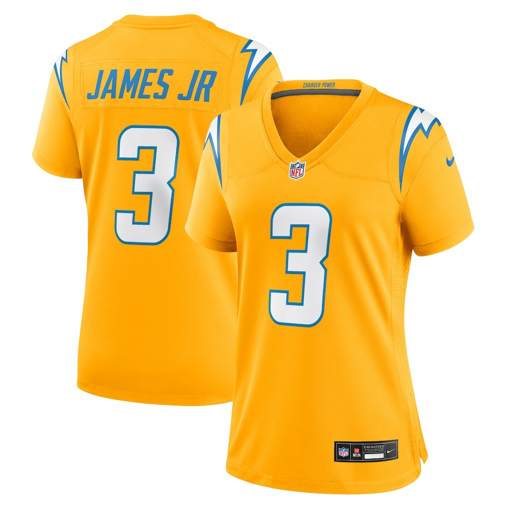 Derwin James Jr. Los Angeles Chargers Women's Alternate Charger Power Game Jersey - Gold | NFL Jerseys