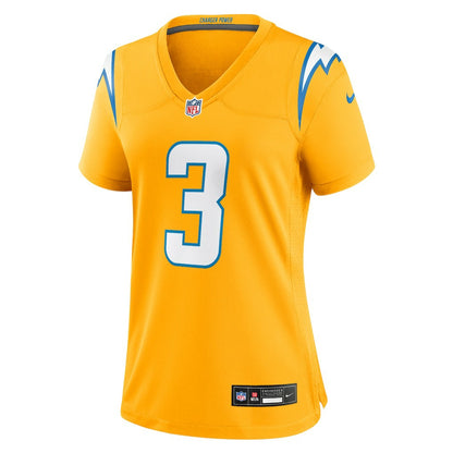 Derwin James Jr. Los Angeles Chargers Women's Alternate Charger Power Game Jersey - Gold | NFL Jerseys