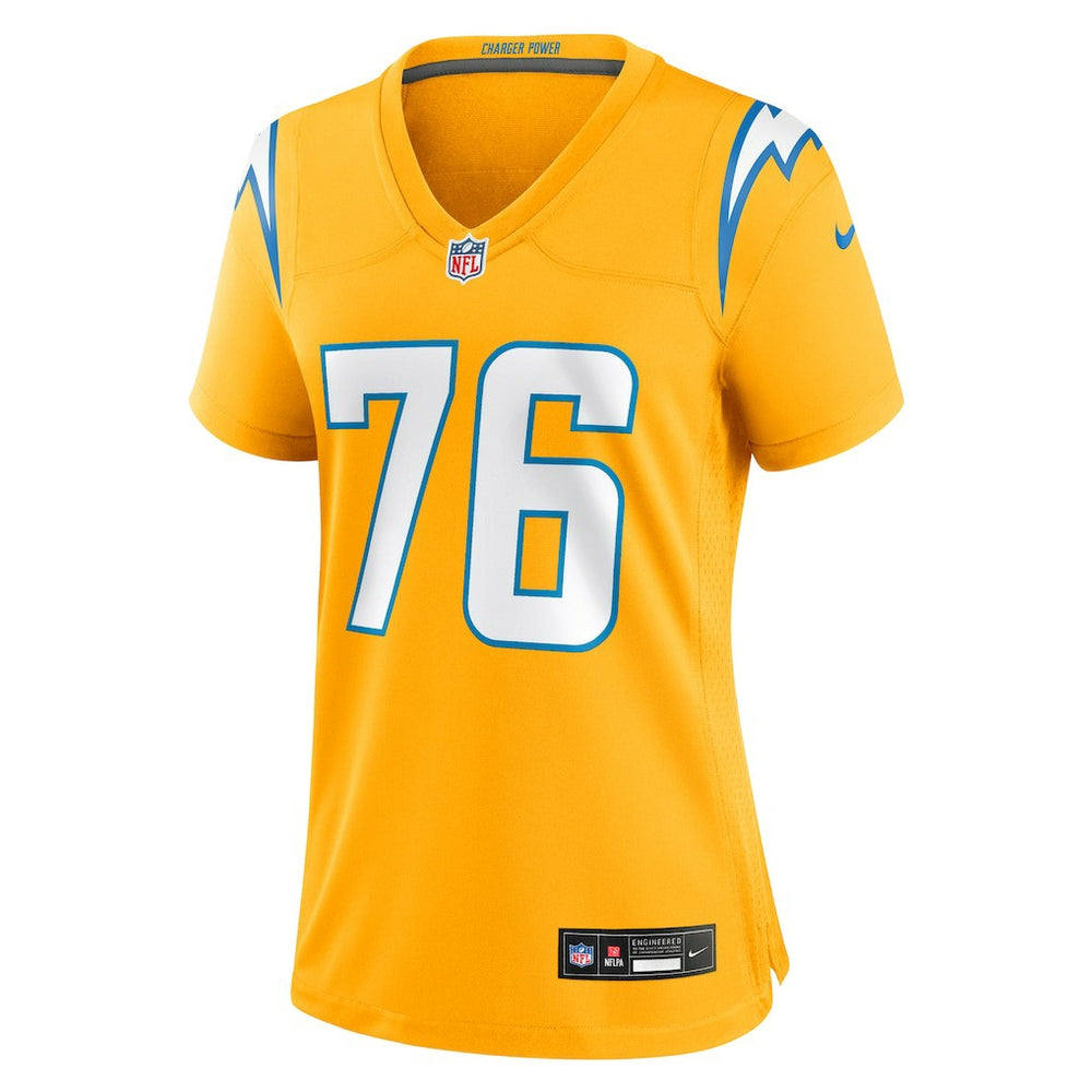 Joe Alt Los Angeles Chargers Women's Alternate Charger Power Game Jersey Gold - Nike
