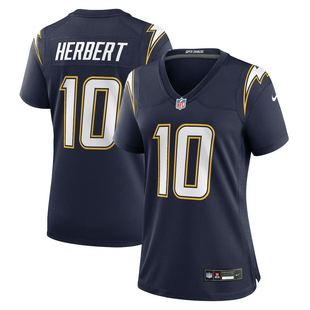 Justin Herbert Los Angeles Chargers Women's Alternate Super Chargers Game Jersey - Navy | NFL Jerseys