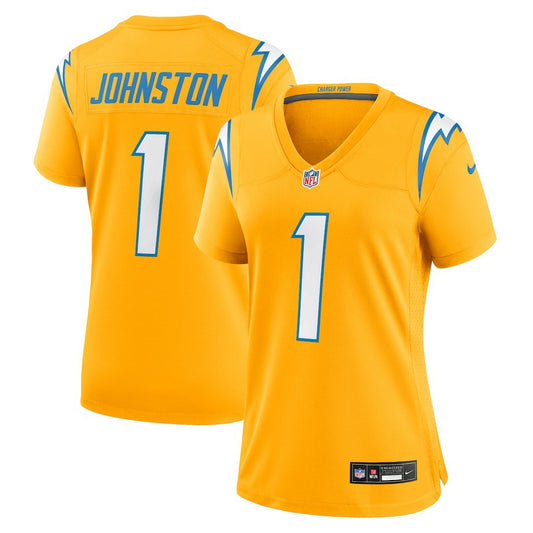 Quentin Johnston Los Angeles Chargers Women's Alternate Charger Power Game Jersey - Gold | NFL Jerseys