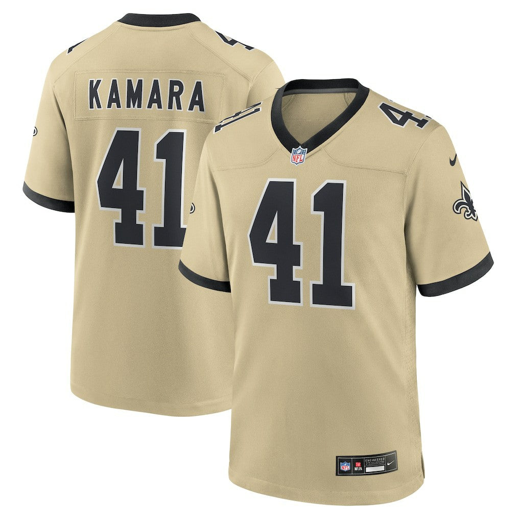 Alvin Kamara New Orleans Saints Gameday Golds Alternate Game Player Jersey Gold - Nike