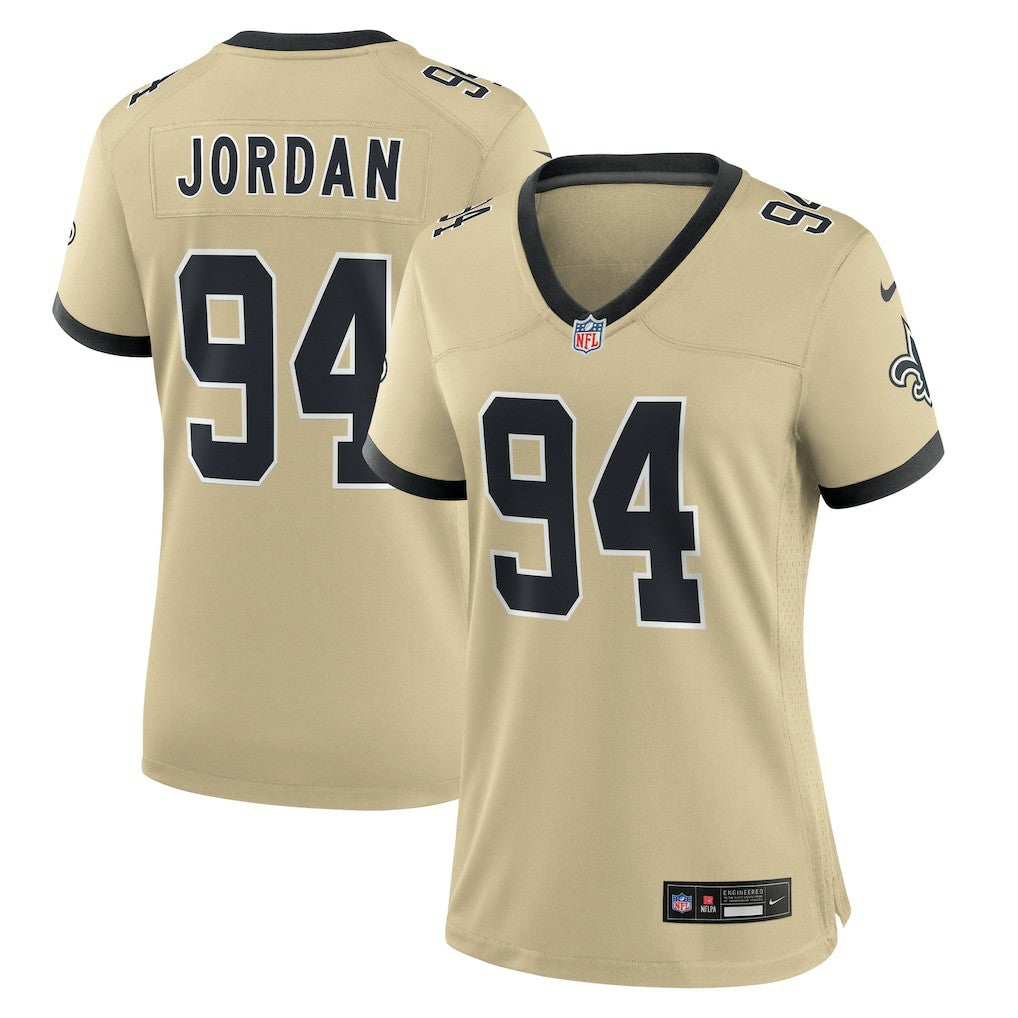 Cameron Jordan New Orleans Saints Women's Gameday Golds Alternate Game Player Jersey - Gold | NFL Jerseys