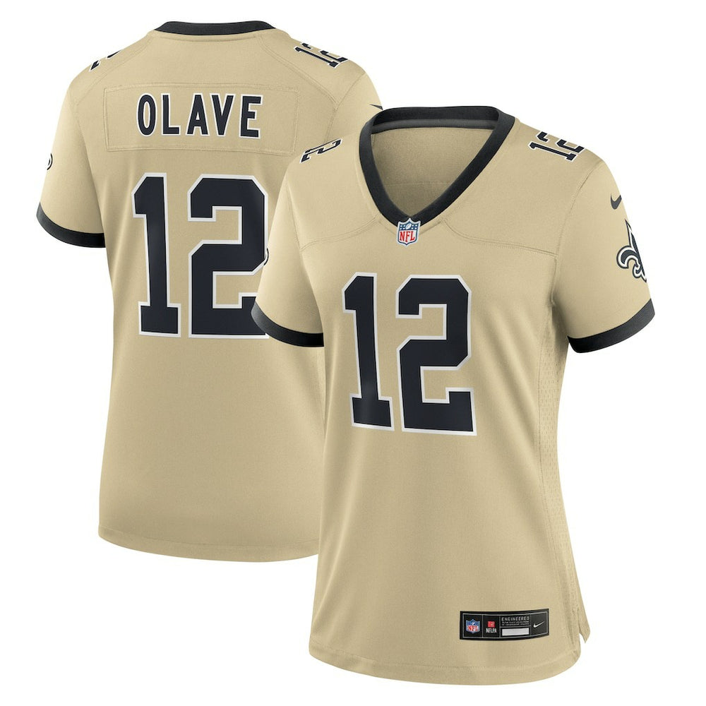 Chris Olave New Orleans Saints Women's Gameday Golds Alternate Game Player Jersey Gold - Nike