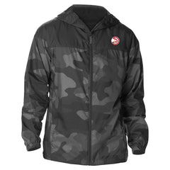 Columbia - Atlanta Hawks Camo Flash Challenger Windbreaker Full-Zip Jacket - Black