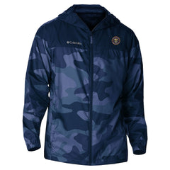 Columbia - Denver Nuggets Camo Flash Challenger Windbreaker Full-Zip Jacket - Navy