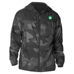 Columbia - Boston Celtics Camo Flash Challenger Windbreaker Full-Zip Jacket - Black