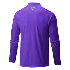 Columbia - Charlotte Hornets Terminal Tackle Raglan Omni-Shade Quarter-Zip Jacket - Purple