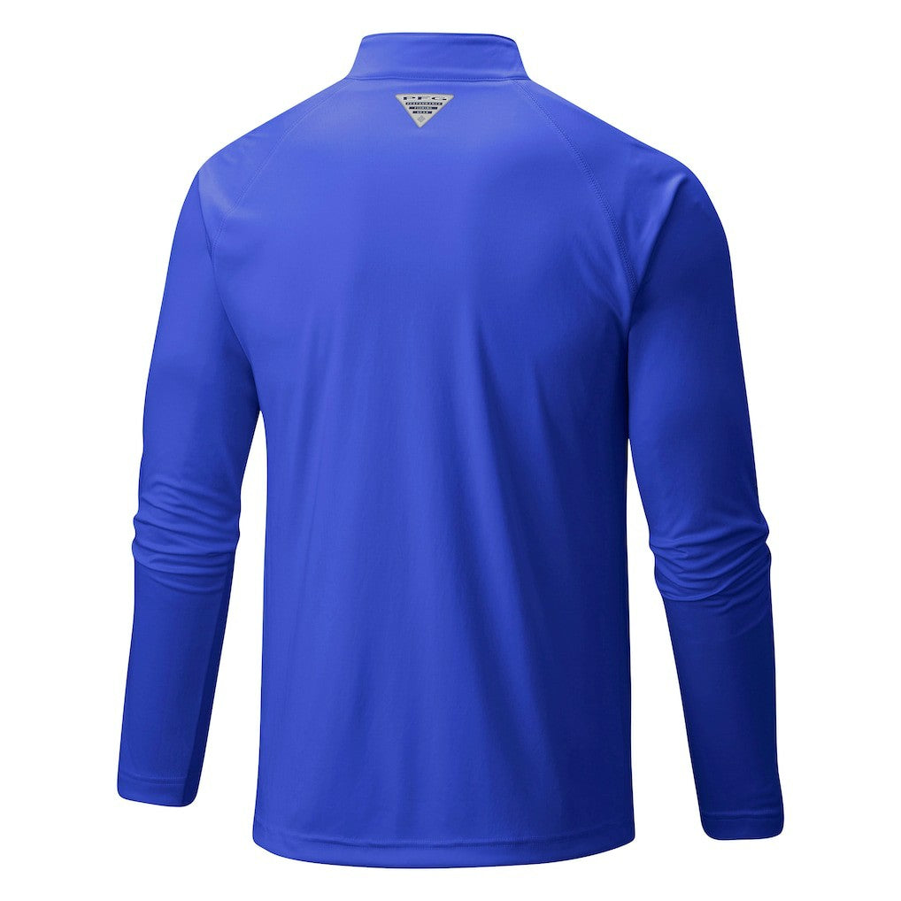 Columbia - Dallas Mavericks Terminal Tackle Raglan Omni-Shade Quarter-Zip Jacket - Blue