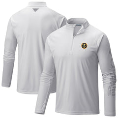 Columbia - Denver Nuggets Terminal Tackle Raglan Omni-Shade Quarter-Zip Jacket - White