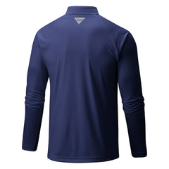 Columbia - Denver Nuggets Terminal Tackle Raglan Omni-Shade Quarter-Zip Jacket - Navy