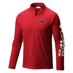 Columbia - Toronto Raptors Terminal Tackle Raglan Omni-Shade Quarter-Zip Jacket - Red