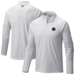 Columbia - Toronto Raptors Terminal Tackle Raglan Omni-Shade Quarter-Zip Jacket - White