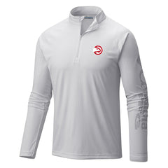 Columbia - Atlanta Hawks Terminal Tackle Raglan Omni-Shade Quarter-Zip Jacket - White