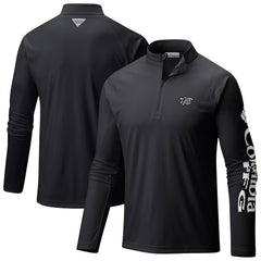 Columbia - Brooklyn Nets Terminal Tackle Raglan Omni-Shade Quarter-Zip Jacket - Black