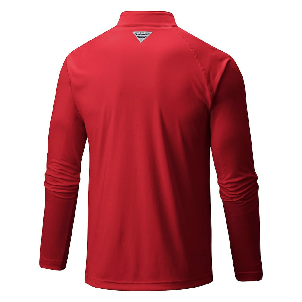 Columbia - Atlanta Hawks Terminal Tackle Raglan Omni-Shade Quarter-Zip Jacket - Red