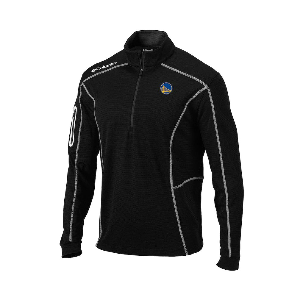 Columbia - Golden State Warriors Omni-Wick Shotgun Quarter-Zip Pullover - Black