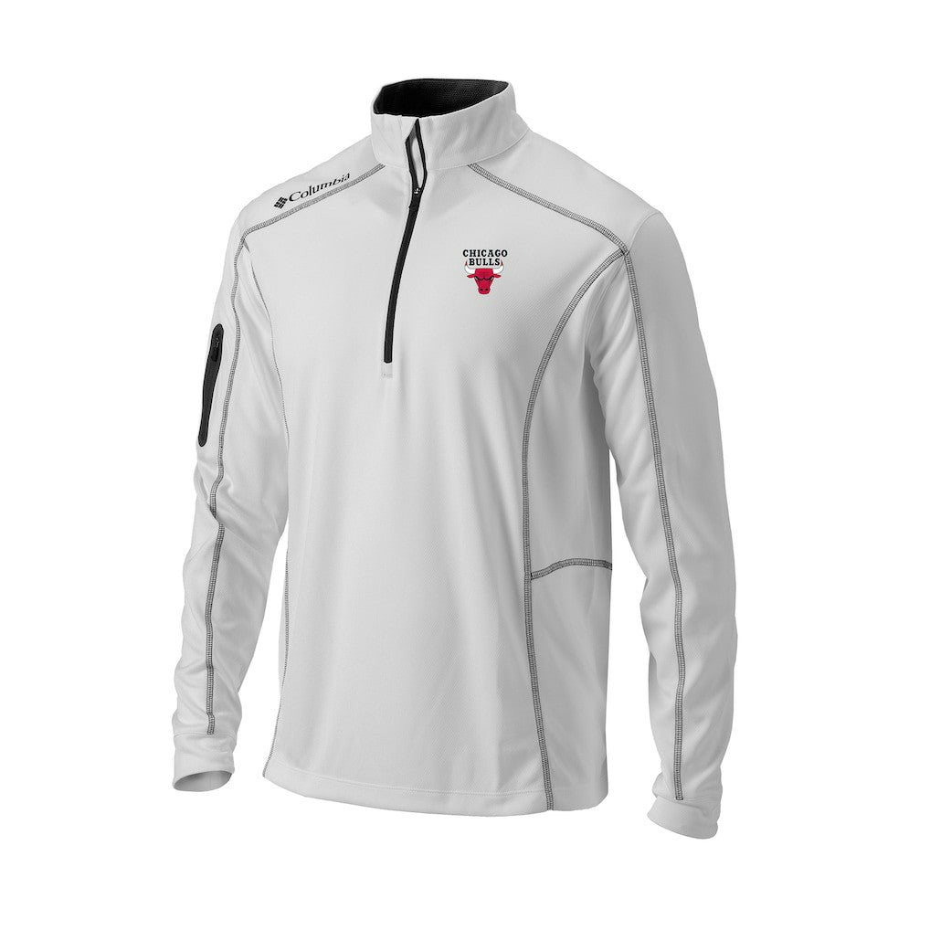 Columbia - Chicago Bulls Omni-Wick Shotgun Quarter-Zip Pullover - White