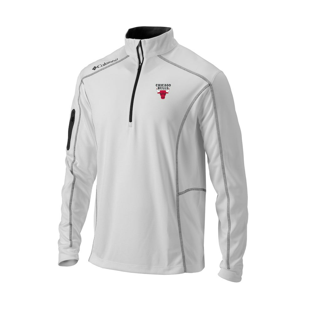 Columbia - Chicago Bulls Omni-Wick Shotgun Quarter-Zip Pullover - White