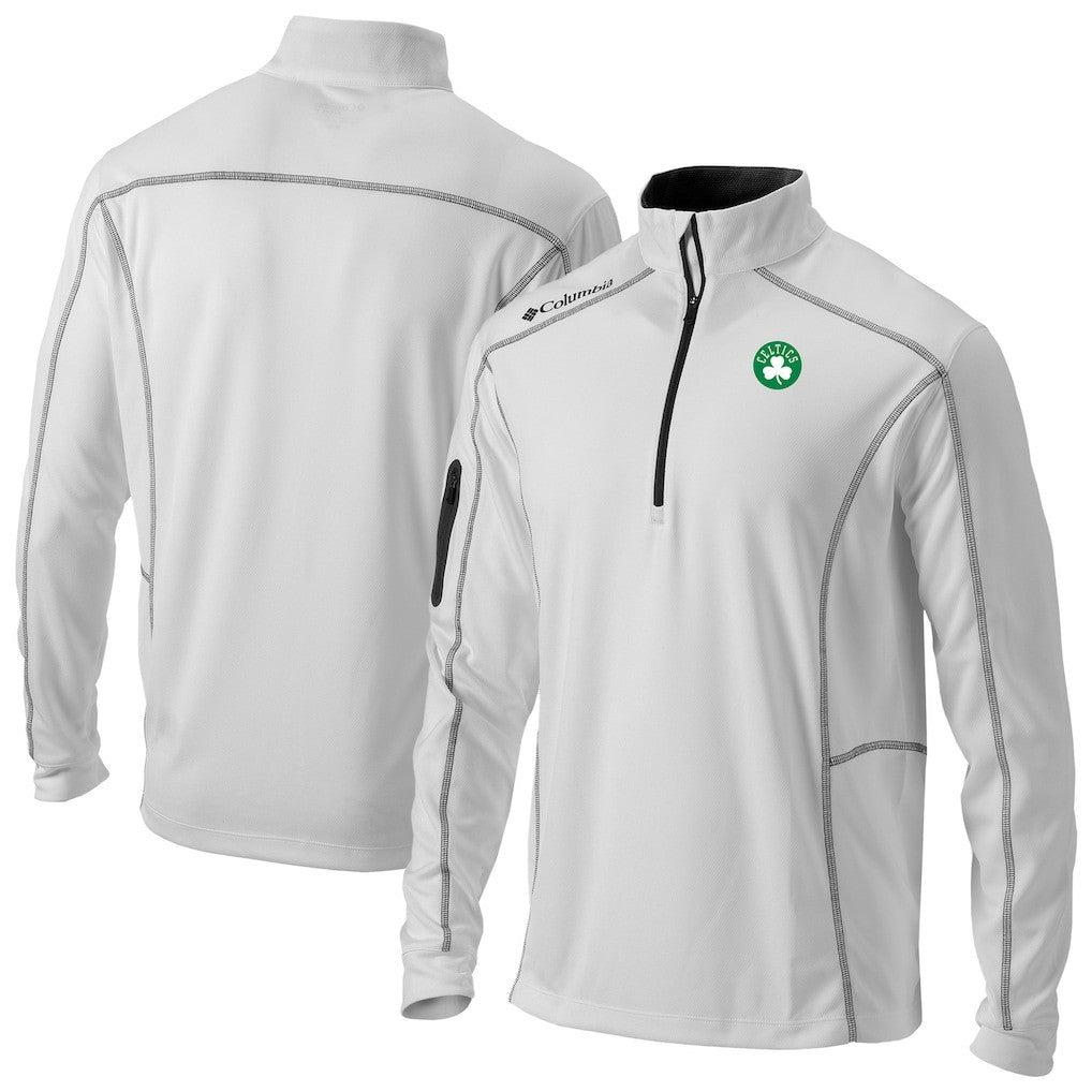 Columbia - Boston Celtics Omni-Wick Shotgun Quarter-Zip Pullover - White
