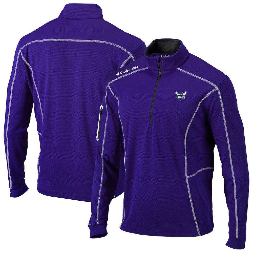 Columbia - Charlotte Hornets Omni-Wick Shotgun Quarter-Zip Pullover - Purple