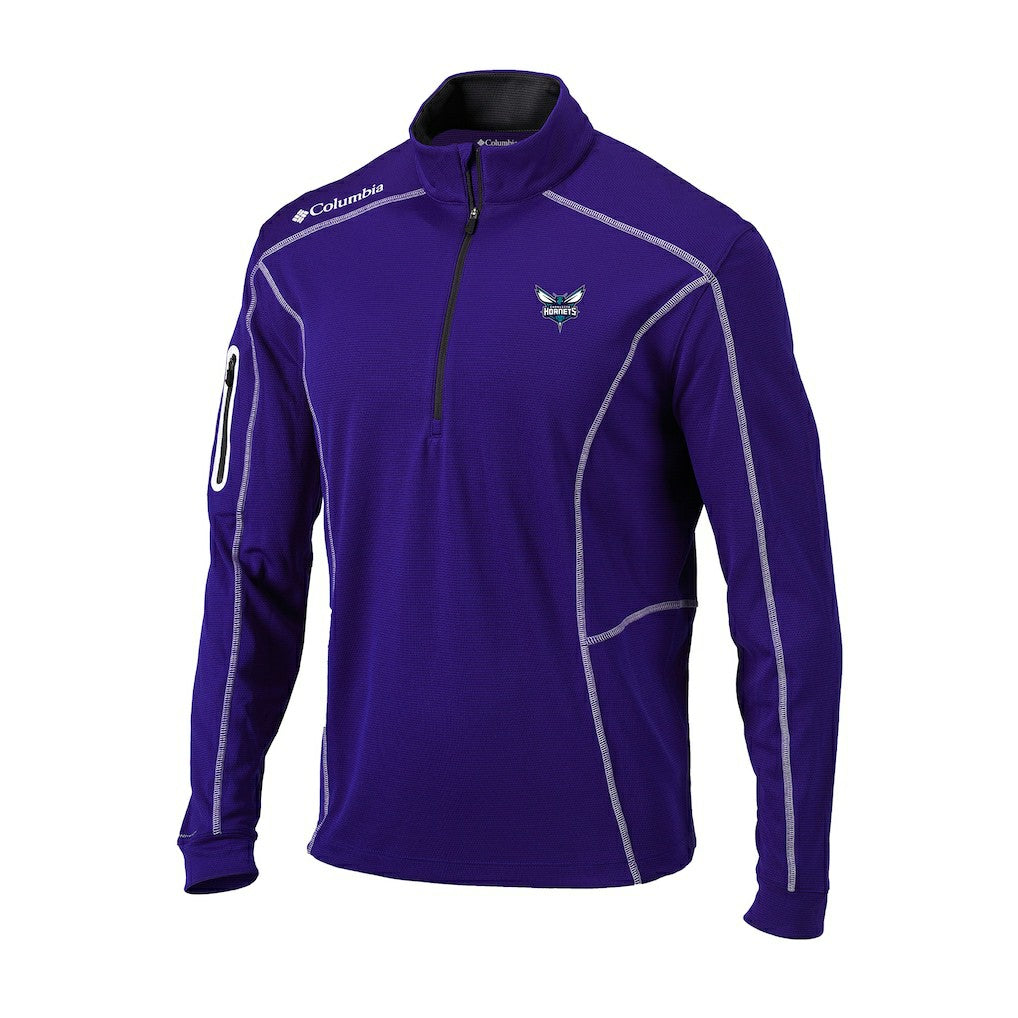 Columbia - Charlotte Hornets Omni-Wick Shotgun Quarter-Zip Pullover - Purple
