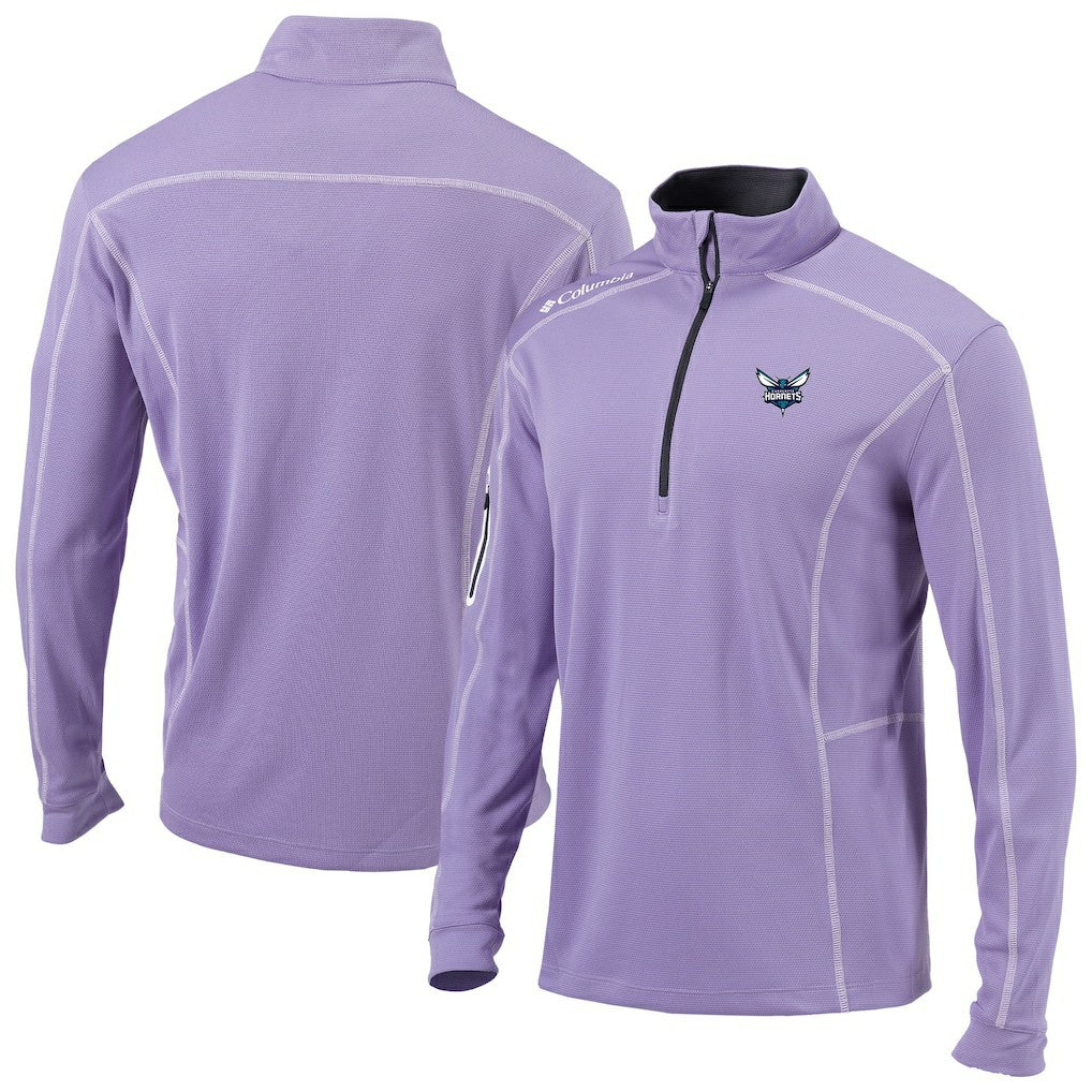 Columbia - Charlotte Hornets Omni-Wick Shotgun Quarter-Zip Pullover - Lavender