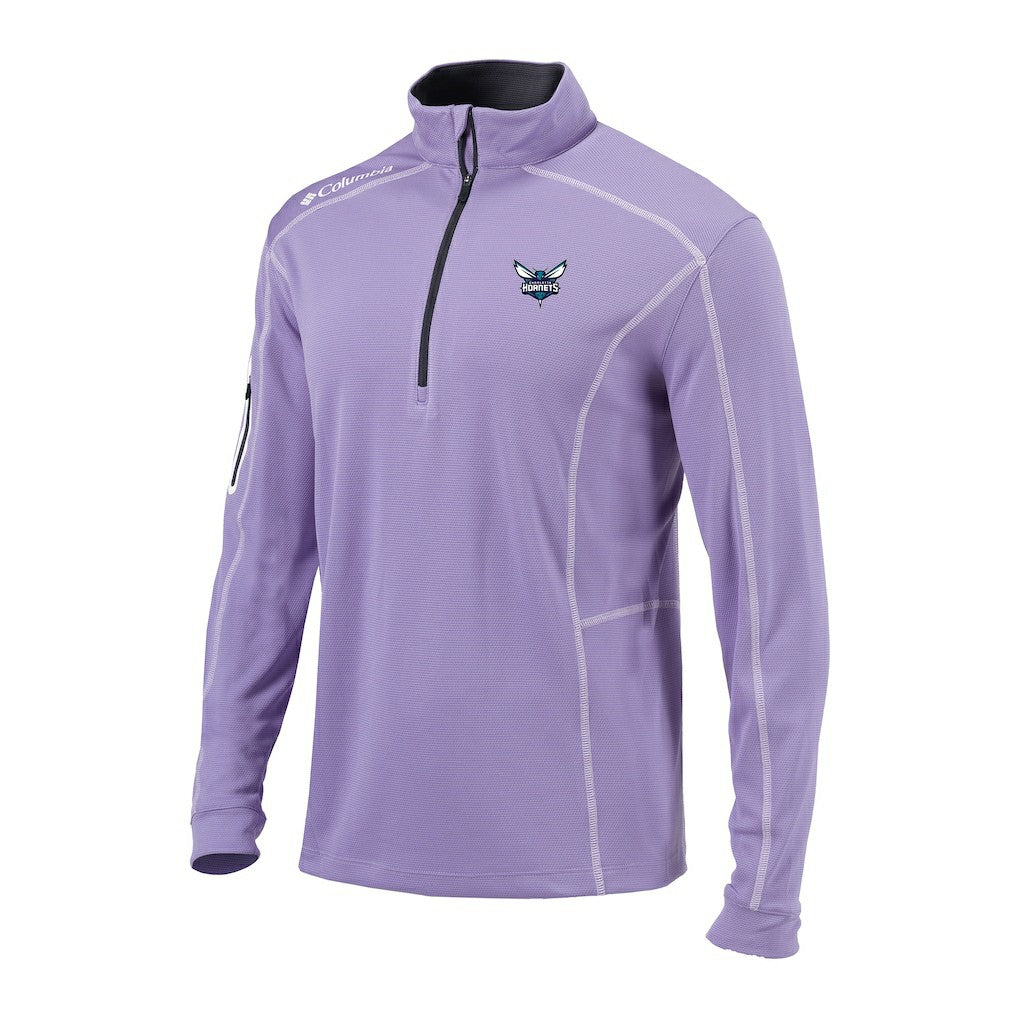 Columbia - Charlotte Hornets Omni-Wick Shotgun Quarter-Zip Pullover - Lavender