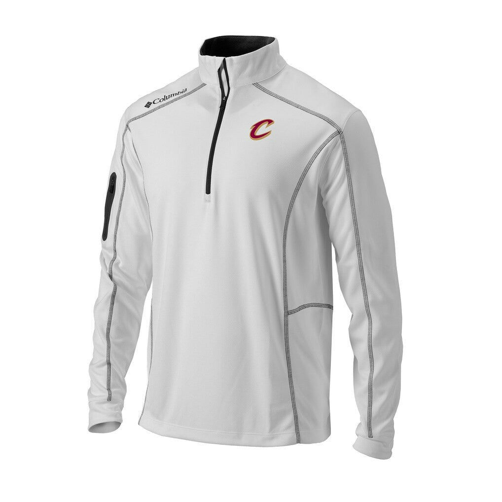 Columbia - Cleveland Cavaliers Omni-Wick Shotgun Quarter-Zip Pullover - White