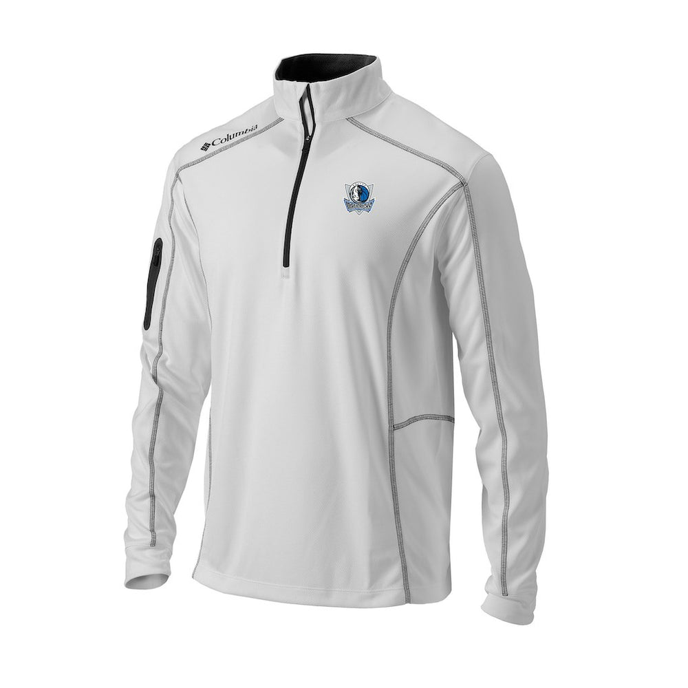 Columbia - Dallas Mavericks Omni-Wick Shotgun Quarter-Zip Pullover - White