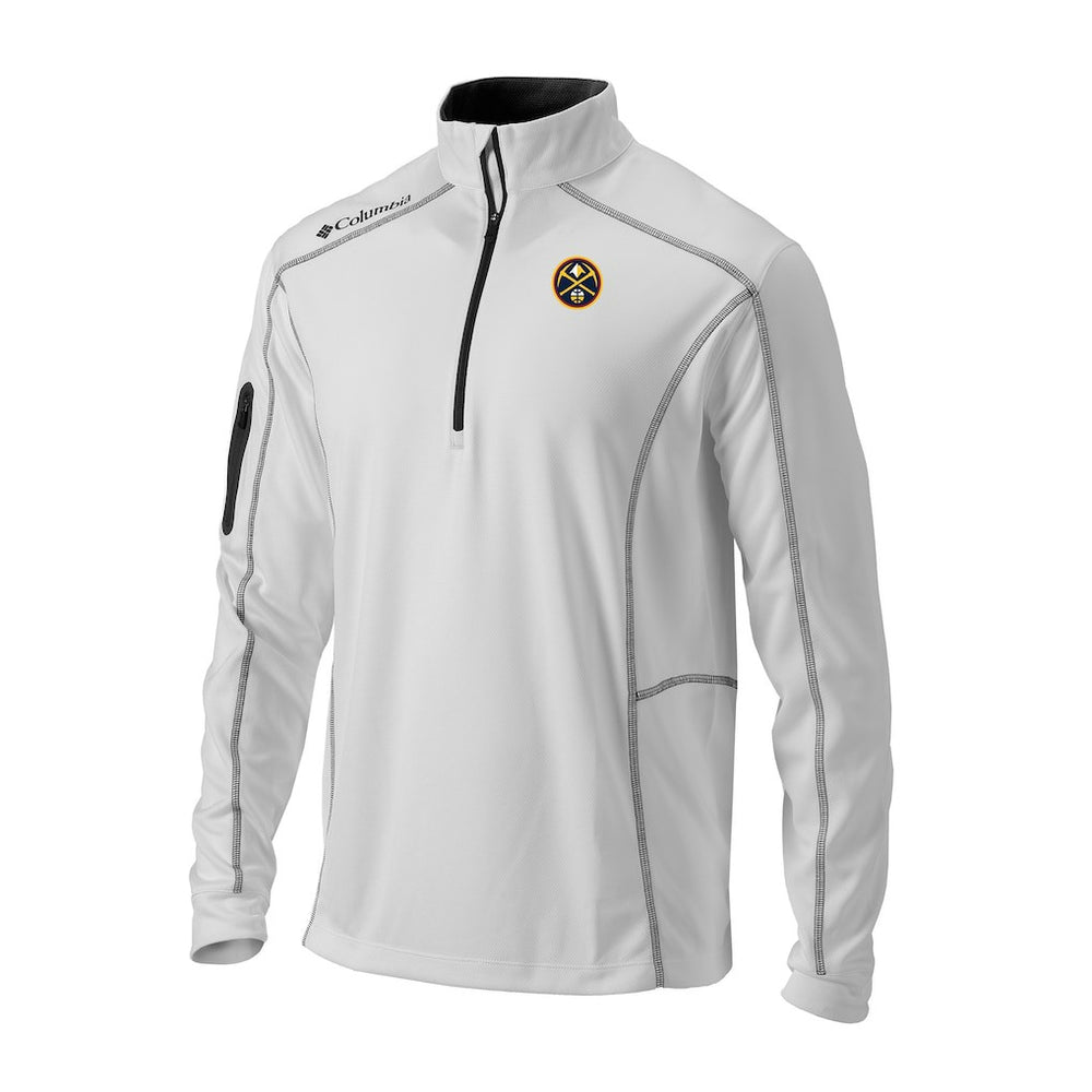 Columbia - Denver Nuggets Omni-Wick Shotgun Quarter-Zip Pullover - White