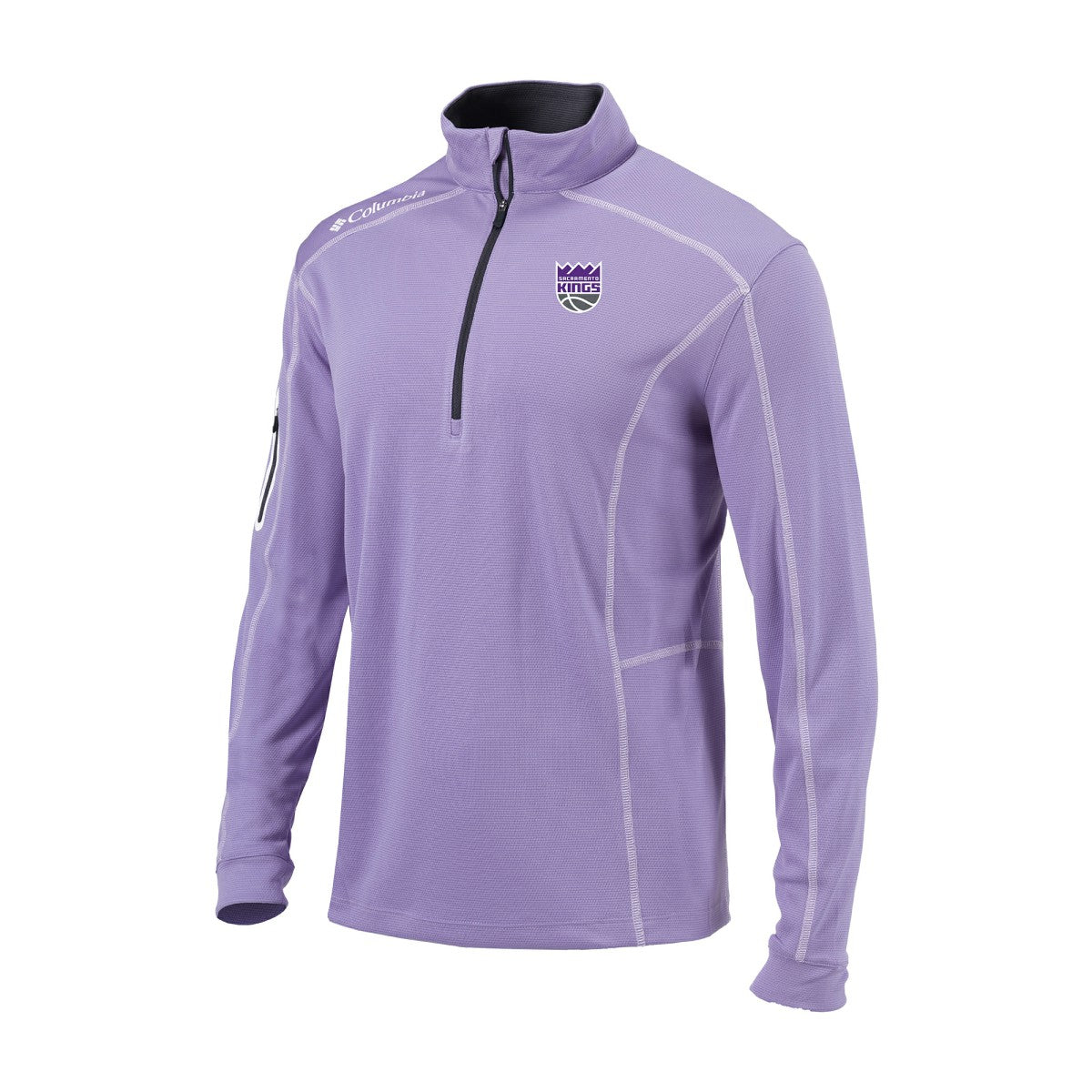 Columbia - Sacramento Kings Omni-Wick Shotgun Quarter-Zip Pullover - Lavender