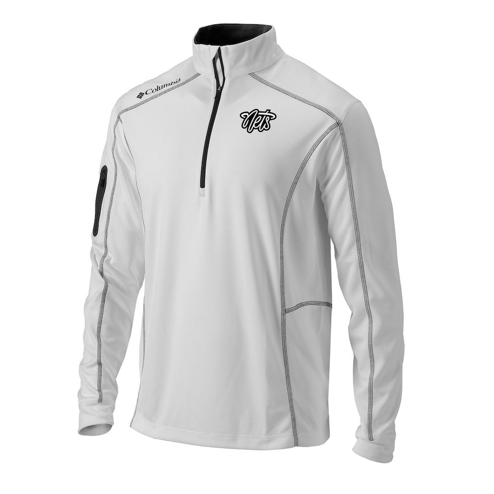 Columbia - Brooklyn Nets Omni-Wick Shotgun Quarter-Zip Pullover - White
