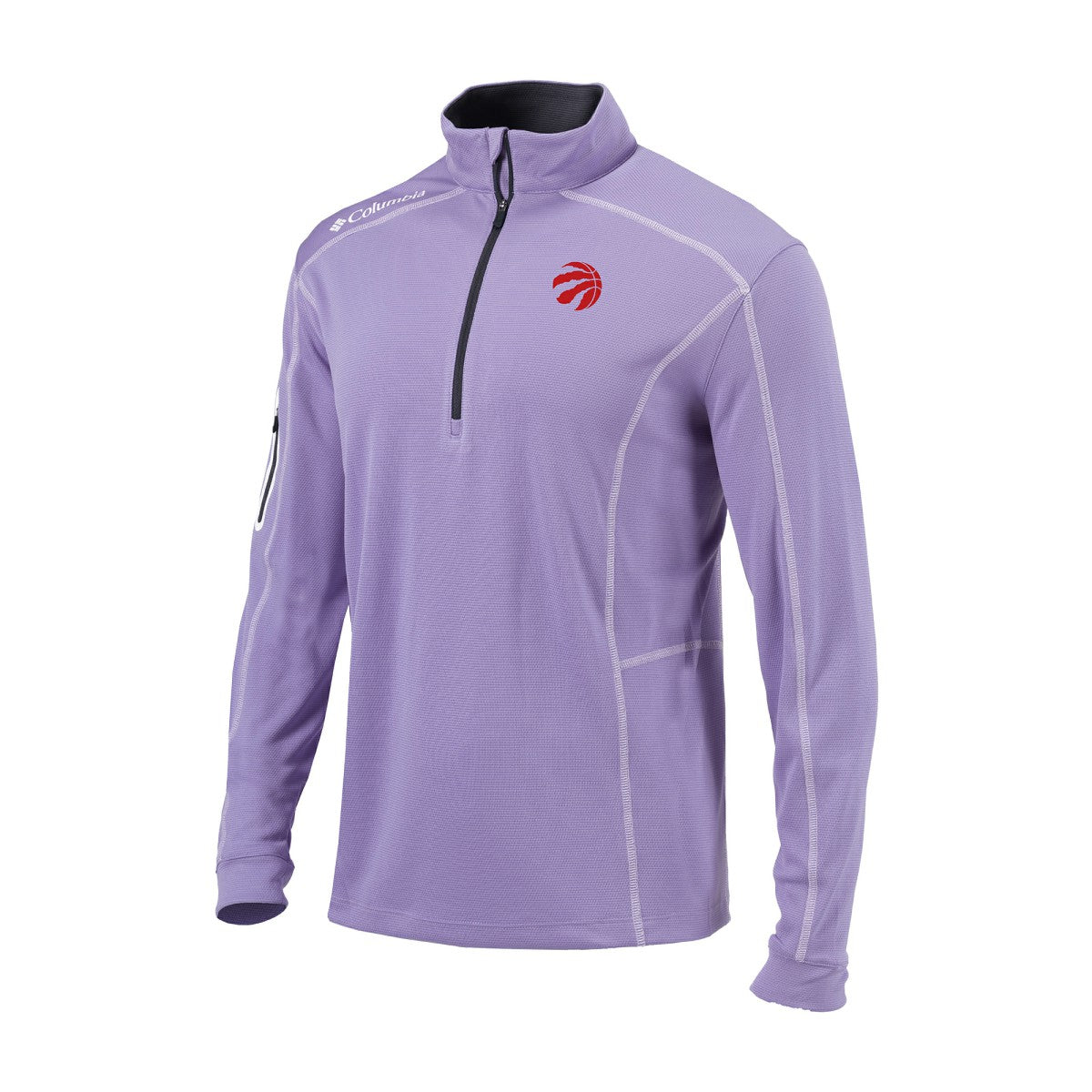 Columbia - Toronto Raptors Omni-Wick Shotgun Quarter-Zip Pullover - Lavender