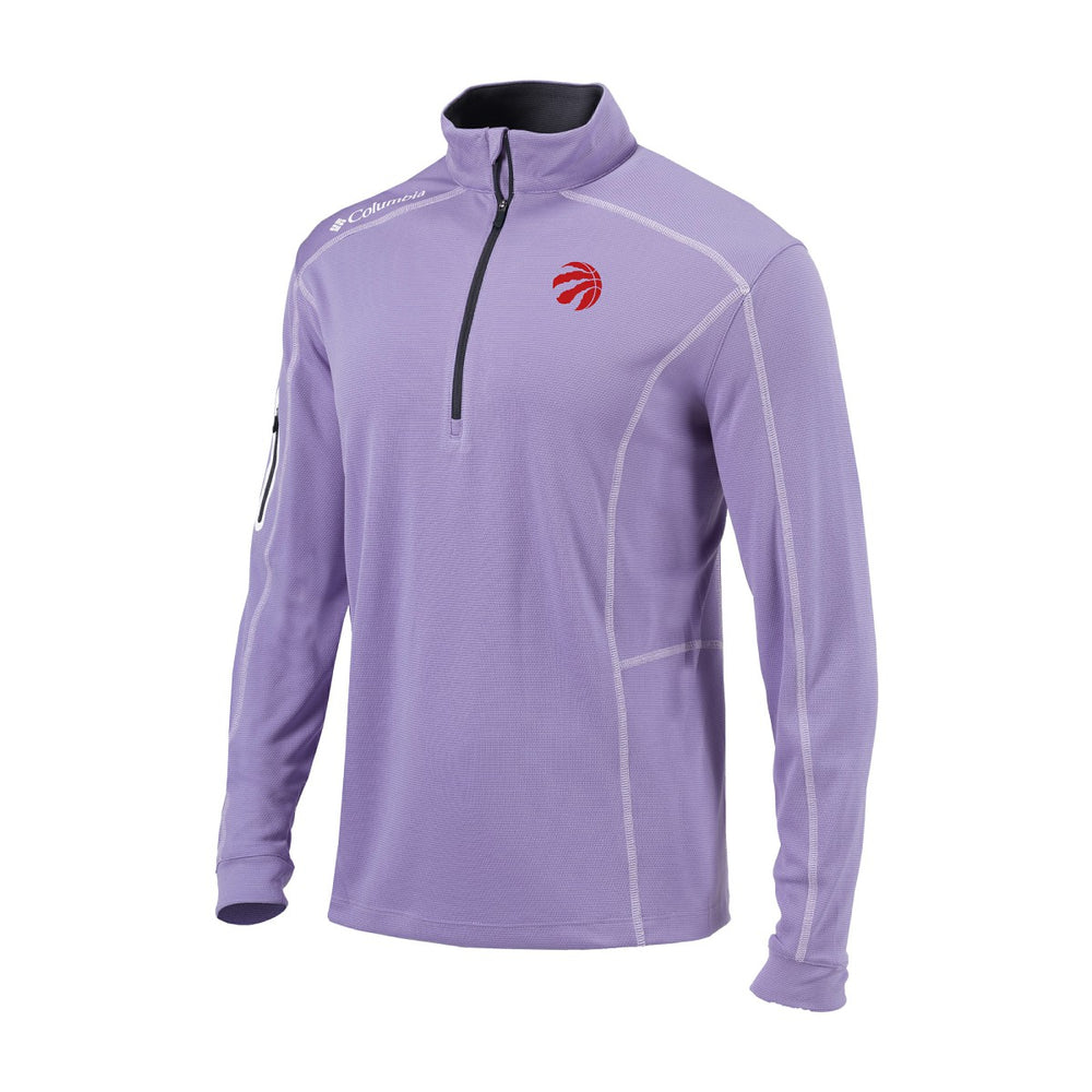 Columbia - Toronto Raptors Omni-Wick Shotgun Quarter-Zip Pullover - Lavender