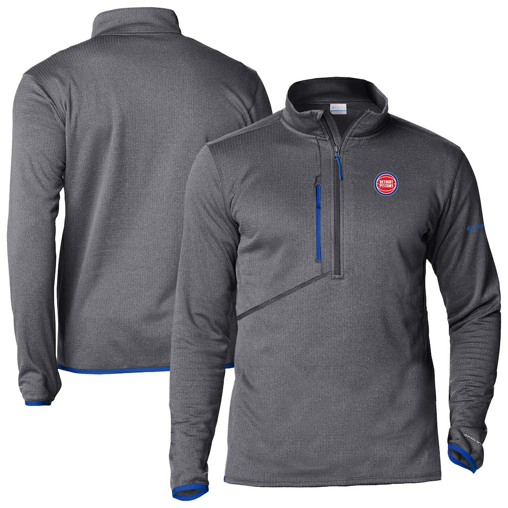 Columbia - Detroit Pistons Park View Half-Zip Top - Gray