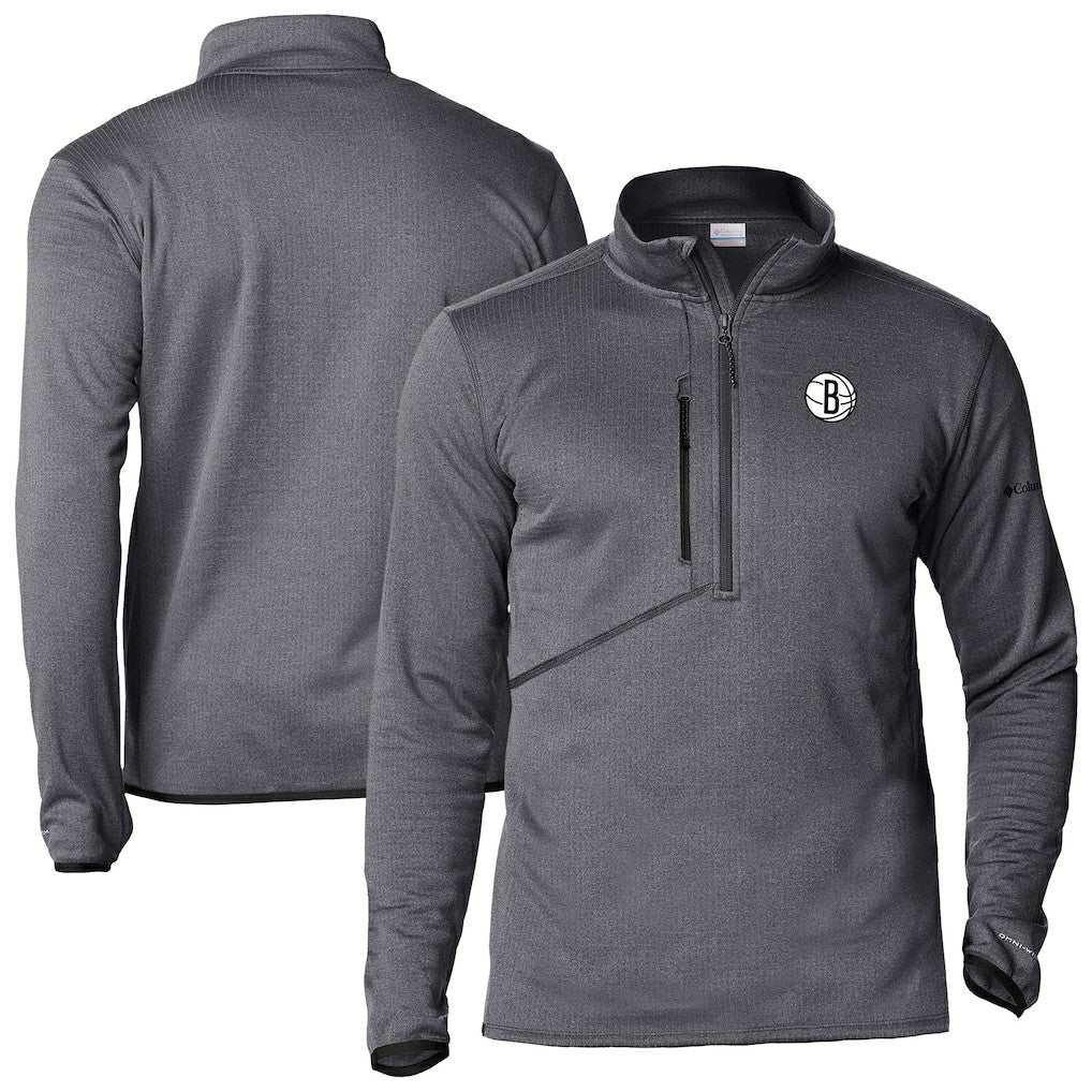 Columbia - Brooklyn Nets Park View Half-Zip Top - Gray