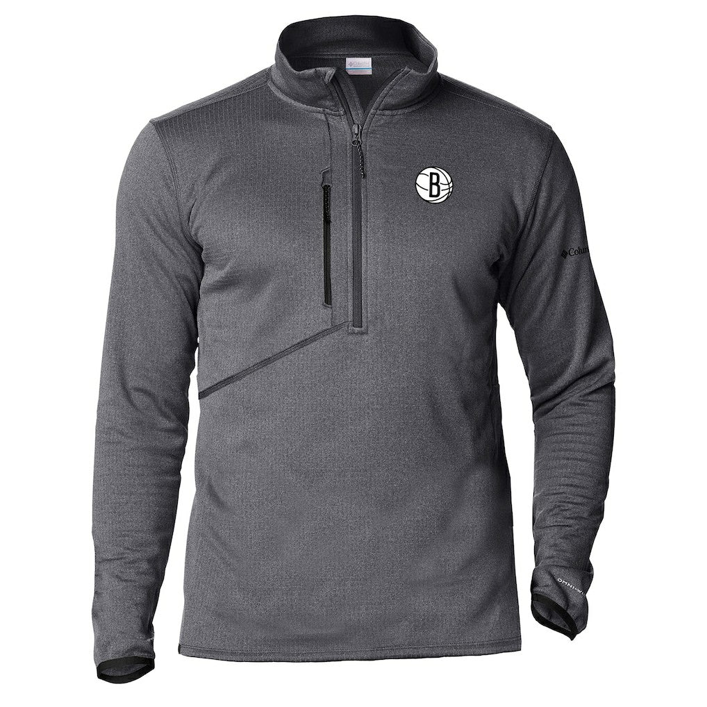 Columbia - Brooklyn Nets Park View Half-Zip Top - Gray
