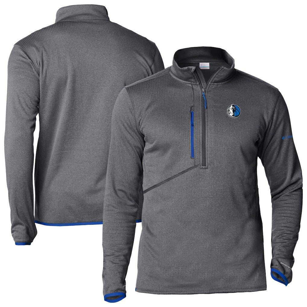 Columbia - Dallas Mavericks Park View Half-Zip Top - Gray