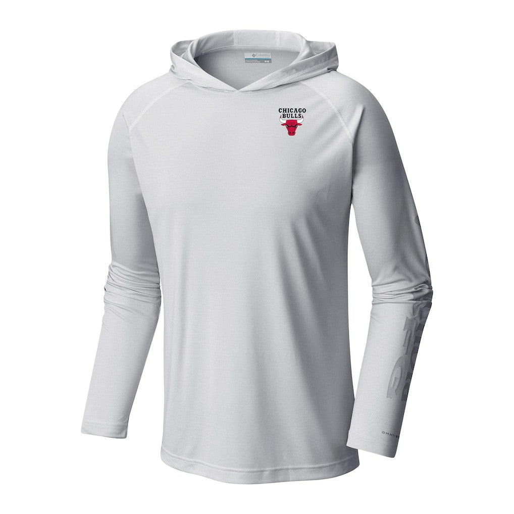 Columbia - Chicago Bulls Terminal Tackle Long Sleeve Hoodie T-Shirt - White