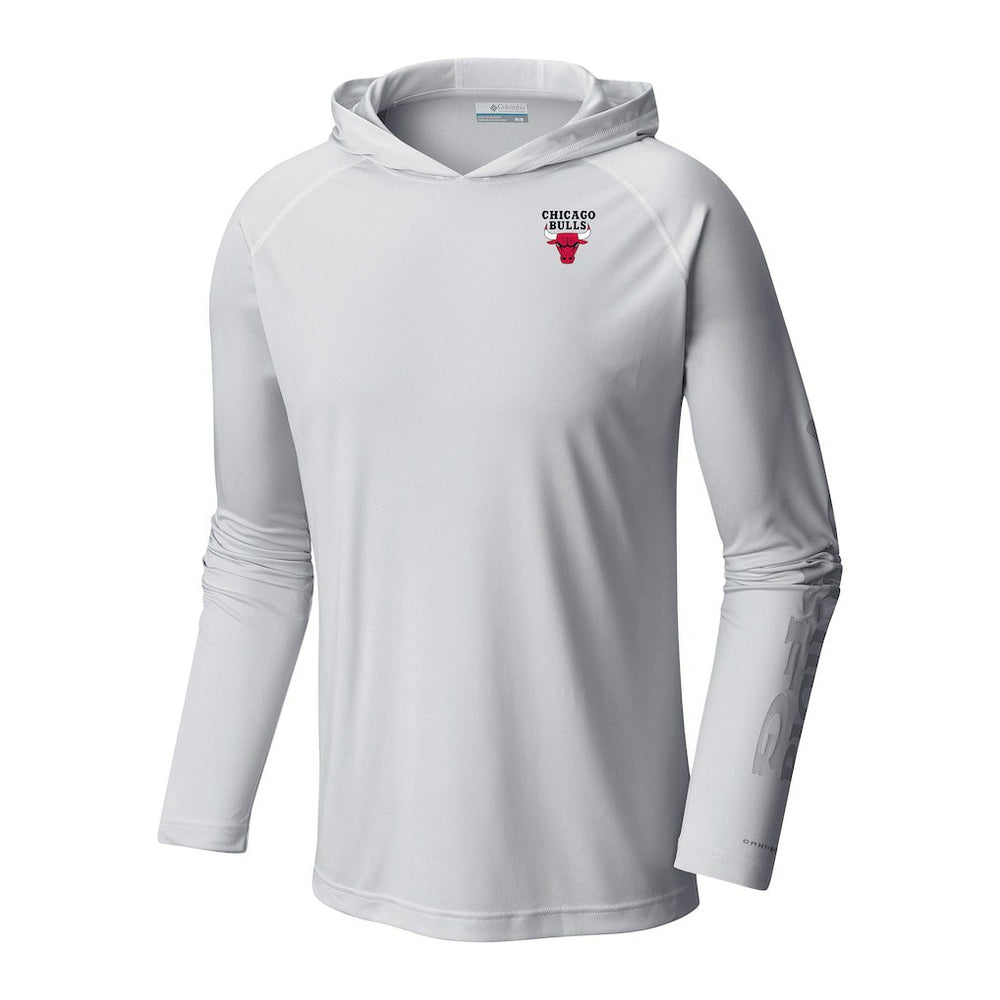 Columbia - Chicago Bulls Terminal Tackle Long Sleeve Hoodie T-Shirt - White