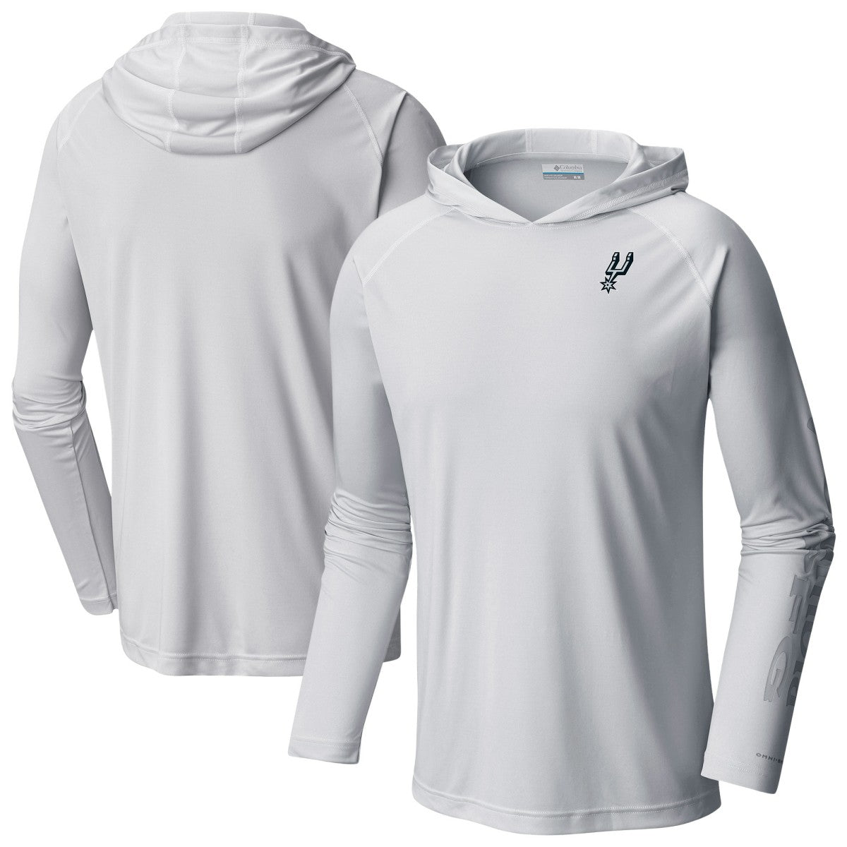 Columbia - San Antonio Spurs Terminal Tackle Long Sleeve Hoodie T-Shirt - White