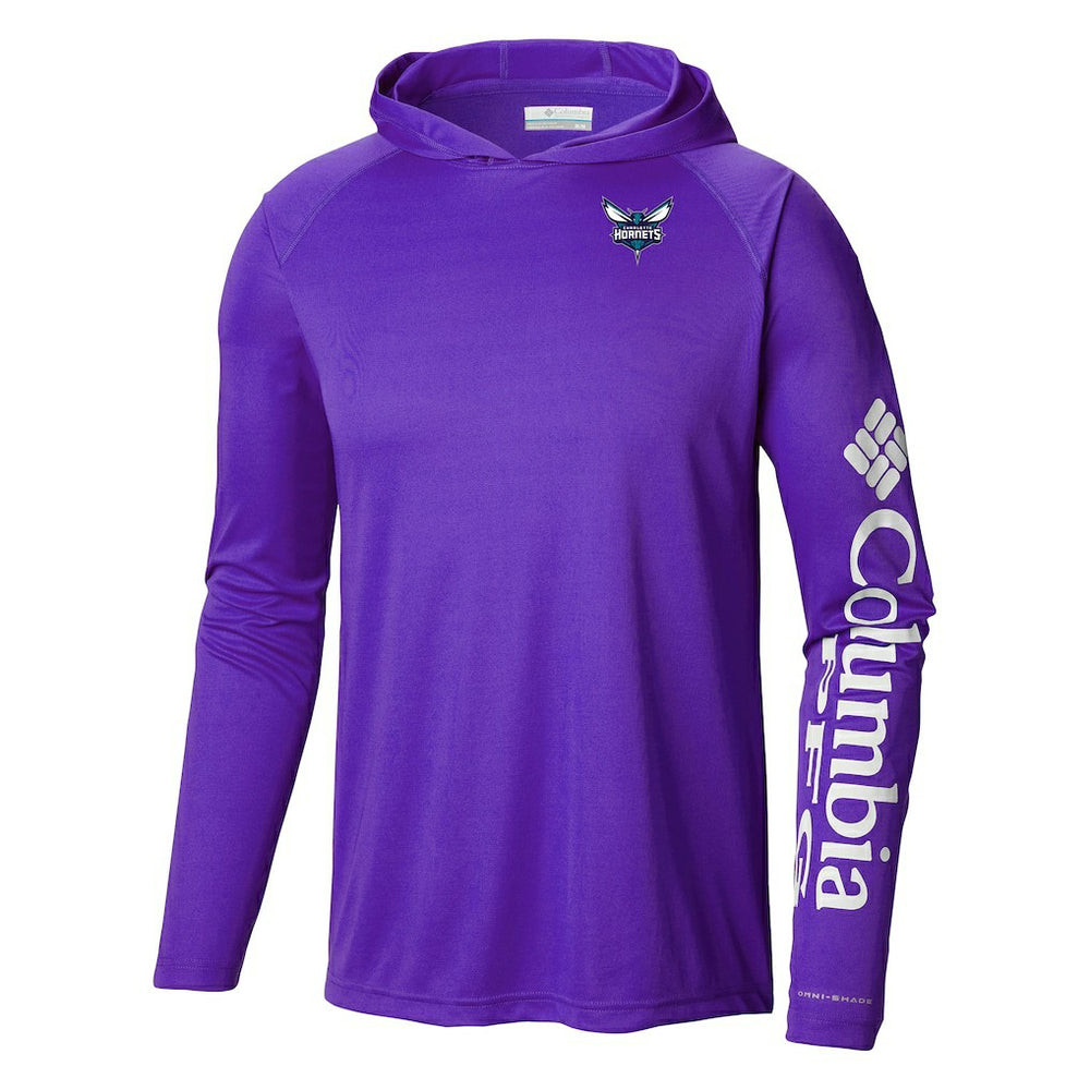 Columbia - Charlotte Hornets Terminal Tackle Long Sleeve Hoodie T-Shirt - Purple