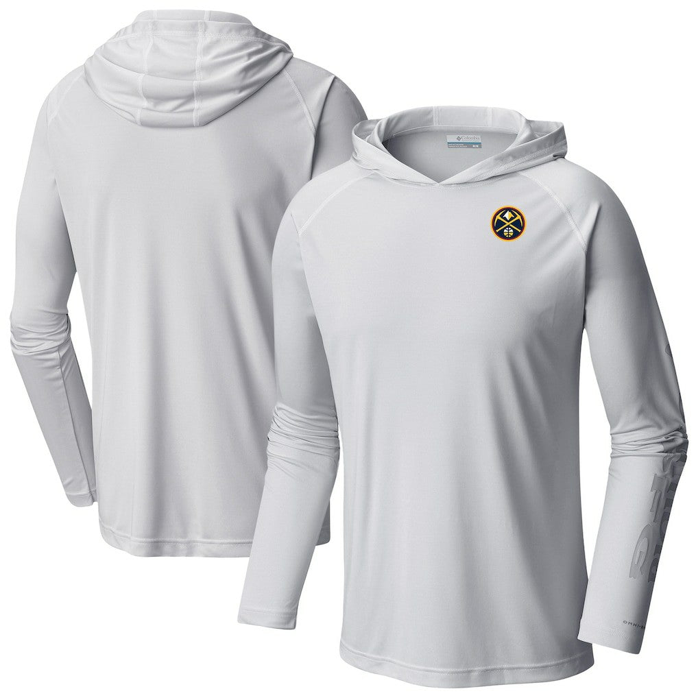 Columbia - Denver Nuggets Terminal Tackle Long Sleeve Hoodie T-Shirt - White