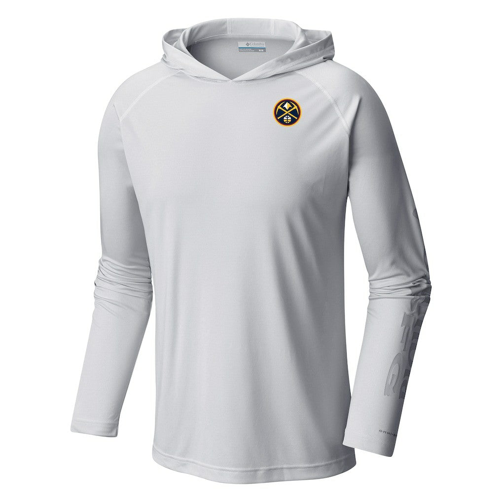 Columbia - Denver Nuggets Terminal Tackle Long Sleeve Hoodie T-Shirt - White