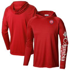 Columbia - Detroit Pistons Terminal Tackle Long Sleeve Hoodie T-Shirt - Red