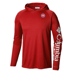 Columbia - Detroit Pistons Terminal Tackle Long Sleeve Hoodie T-Shirt - Red