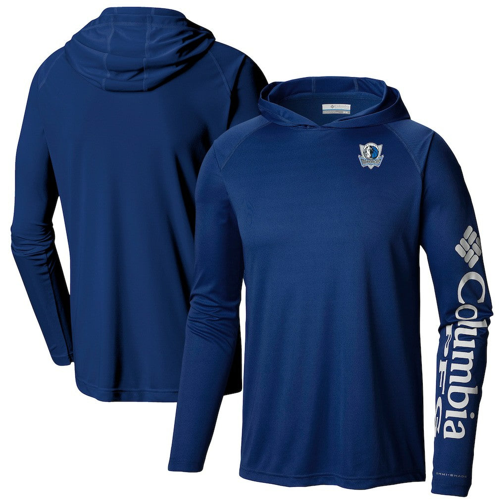 Columbia - Dallas Mavericks Terminal Tackle Long Sleeve Hoodie T-Shirt - Navy