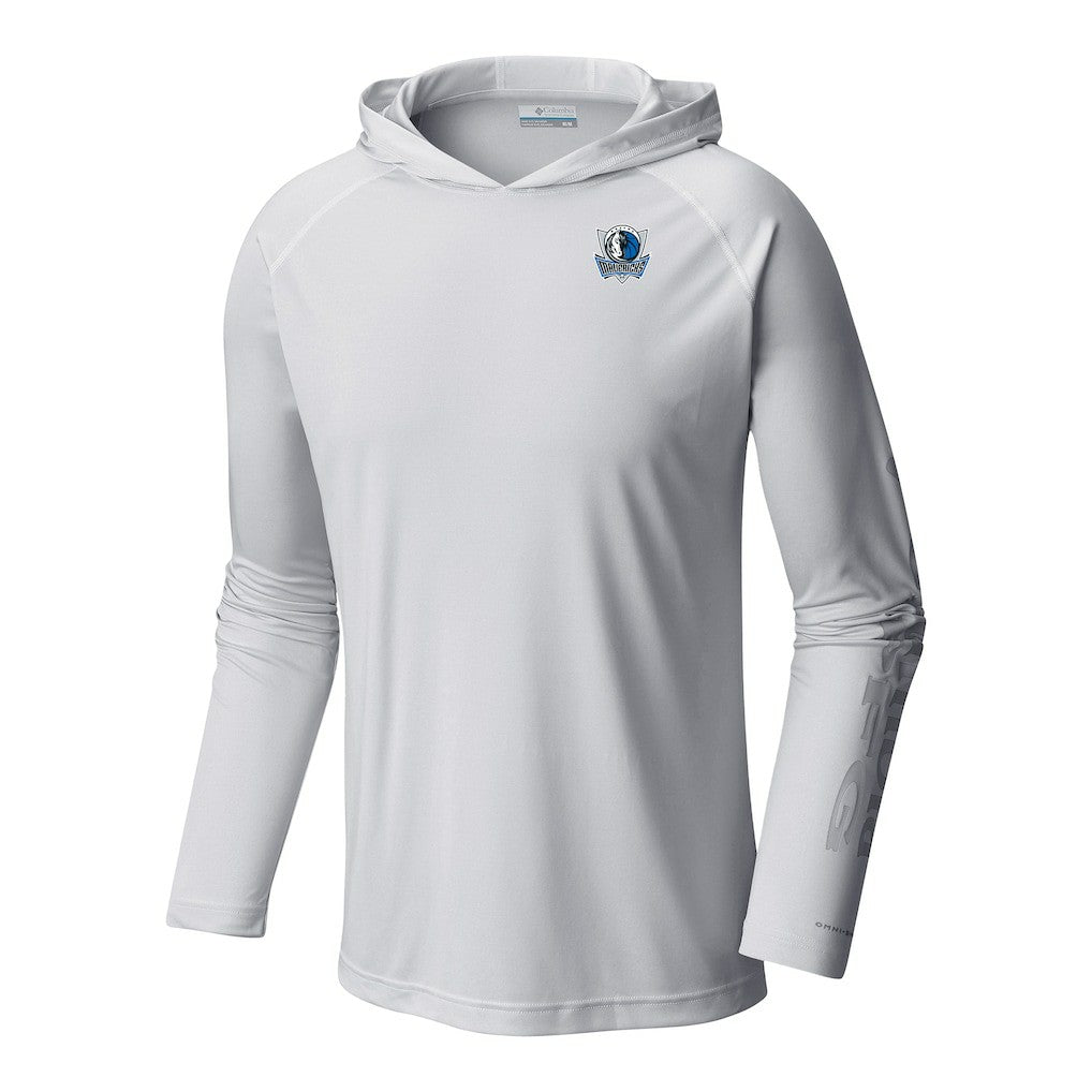 Columbia - Dallas Mavericks Terminal Tackle Long Sleeve Hoodie T-Shirt - White