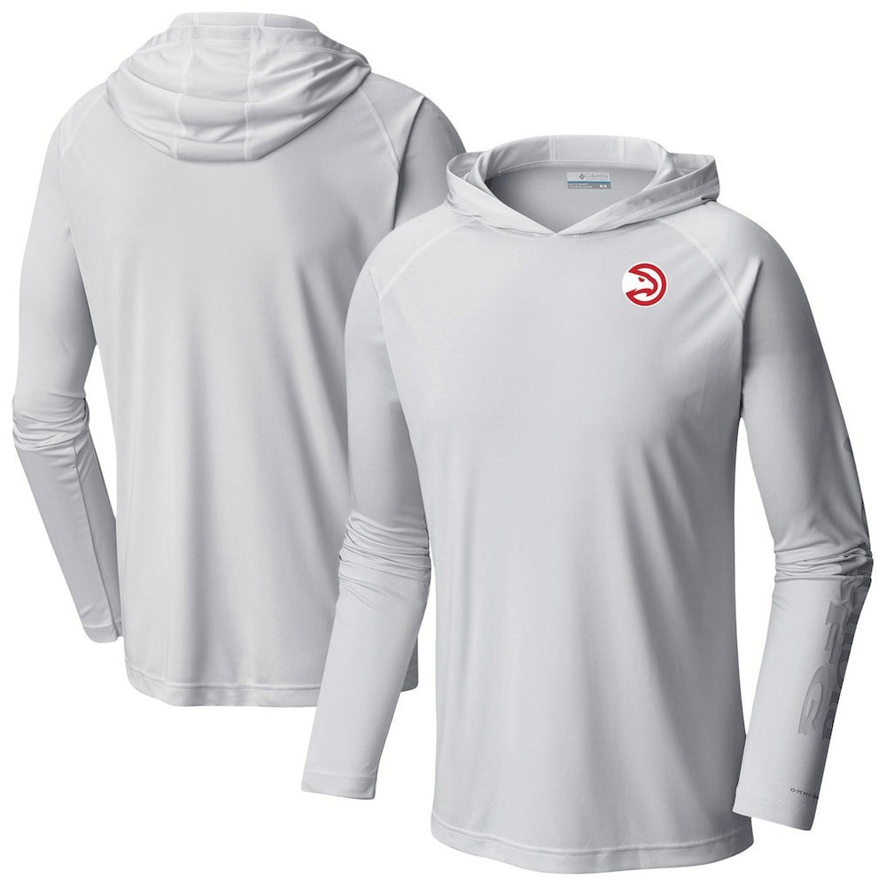 Columbia - Atlanta Hawks Terminal Tackle Long Sleeve Hoodie T-Shirt - White